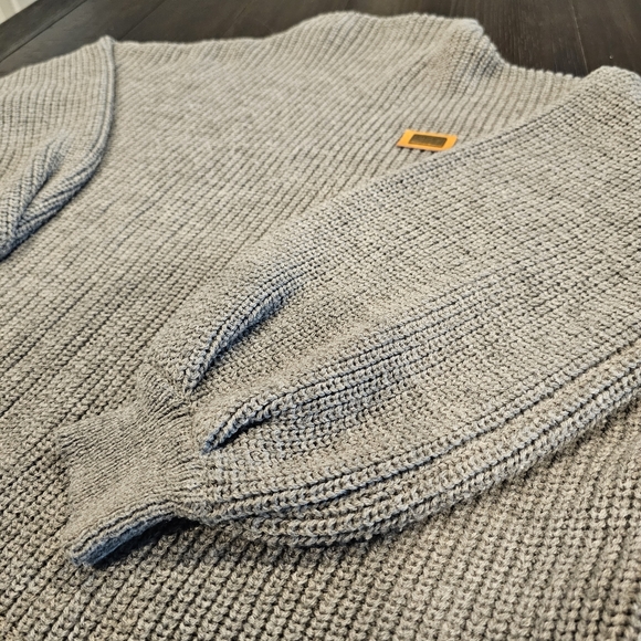 Zaful Gray Pullover Sweater | Badge Patched | One Size - Picture 2 of 6